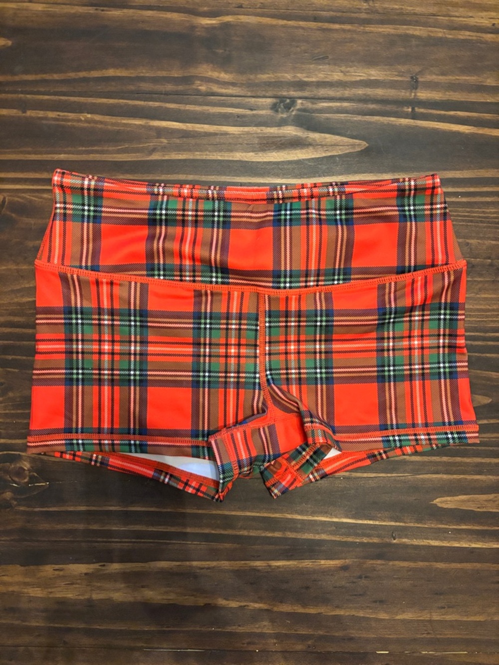 Rokfit Celia Gabbiani Collab “CeCe” shorts medium red plaid
